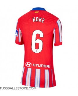 Günstige Atletico Madrid Koke #6 Heimtrikot Damen 2024-25 Kurzarm